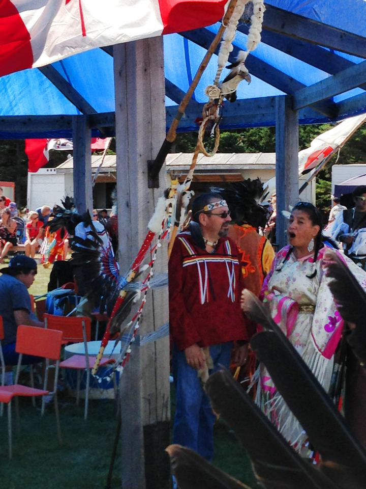 September 2013: at the Panmure Island Pow Wow