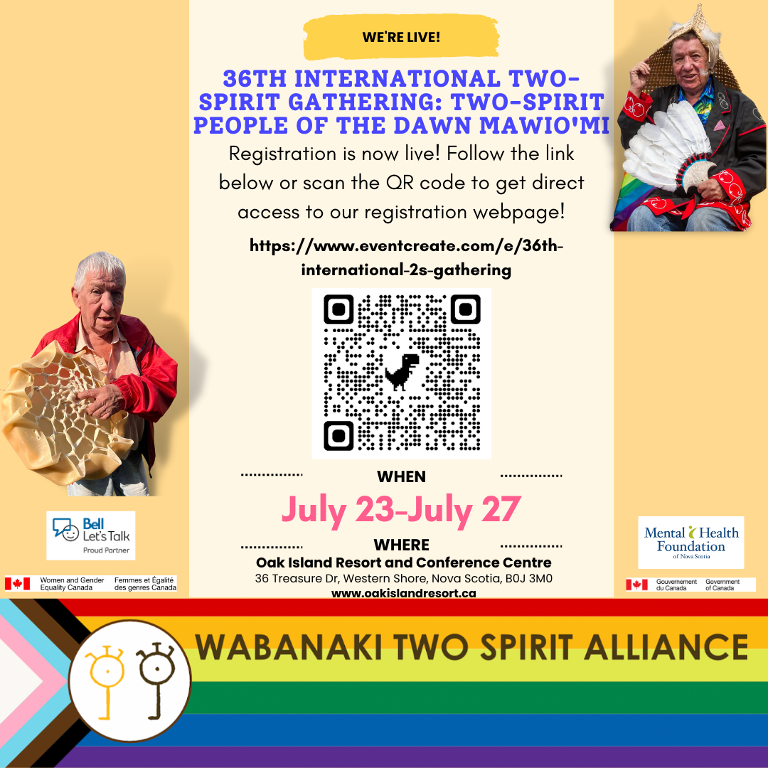 36th International Two Spirit Gathering poster: all text is in the article